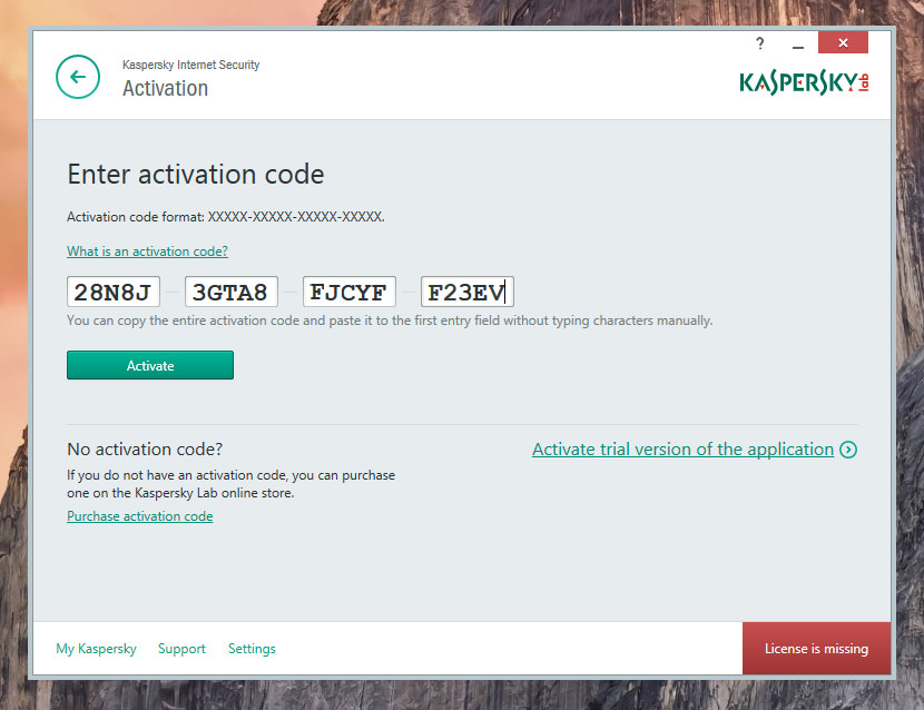 Free Kaspersky Antivirus Activation Code 2018